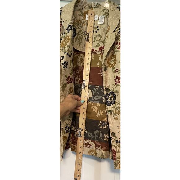 ALFRED DUNNER Tapestry Blazer Jacket Women's 20 Button Up Floral Notch Feminine - Picture 11 of 13